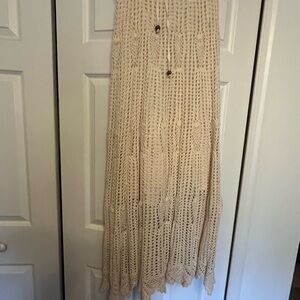 Westport Cream Crochet Maxi Skirt